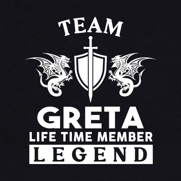 Greta Name T Shirt - Greta Life Time Member Legend Gift Item Tee by unendurableslemp118